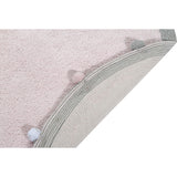 Bubbly Round Rug With Pom Poms