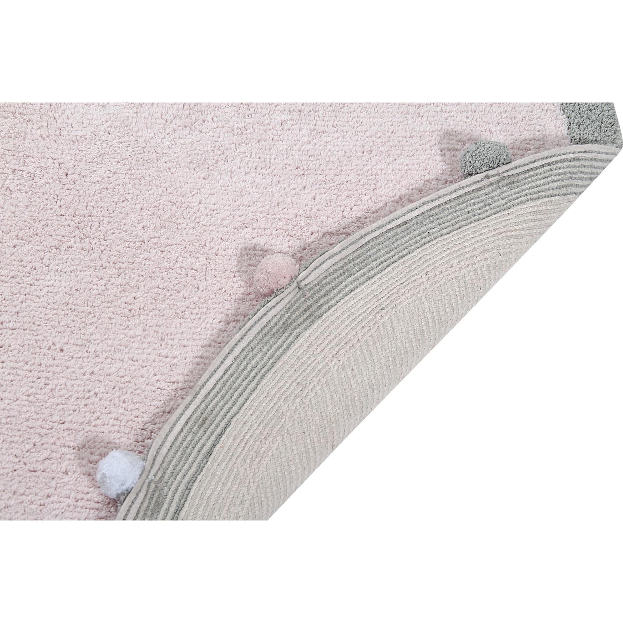 Bubbly Round Rug With Pom Poms
