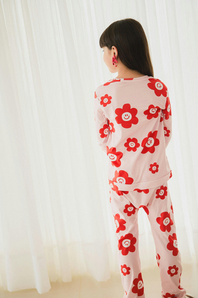 Smiley Flowers Loungewear Set