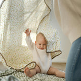 Original Organic Cotton Muslin Quilt - Floral Field