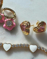 RETRO HEART EARRINGS
