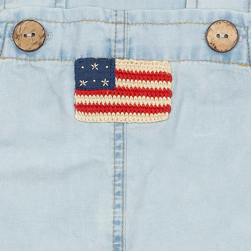 Overalls in Denim American Flag