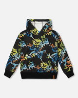 Printed Hooded Fleece Sweatshirt