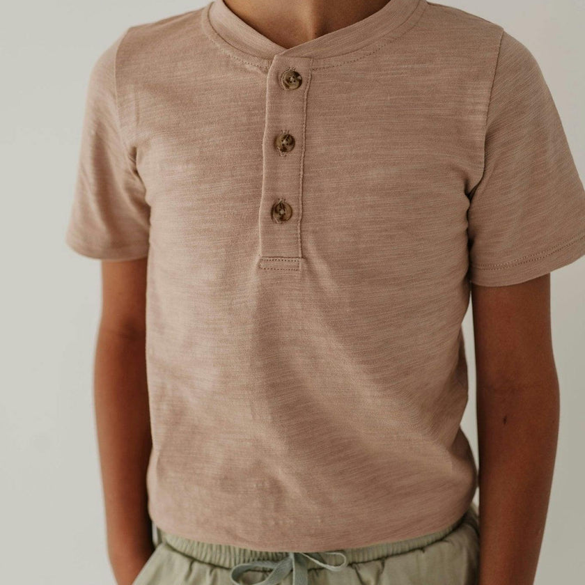 Short Sleeve Henley Shirt