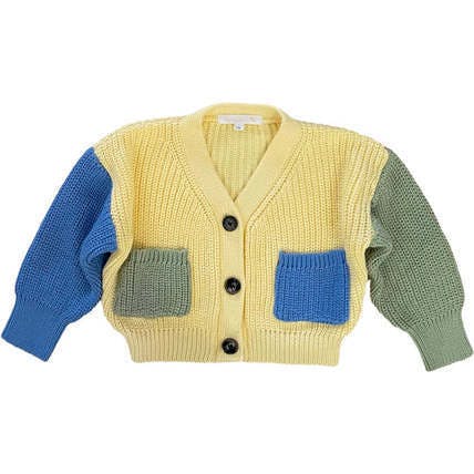 Oversized Colorblock Boys/Girls Cardigan Sweater