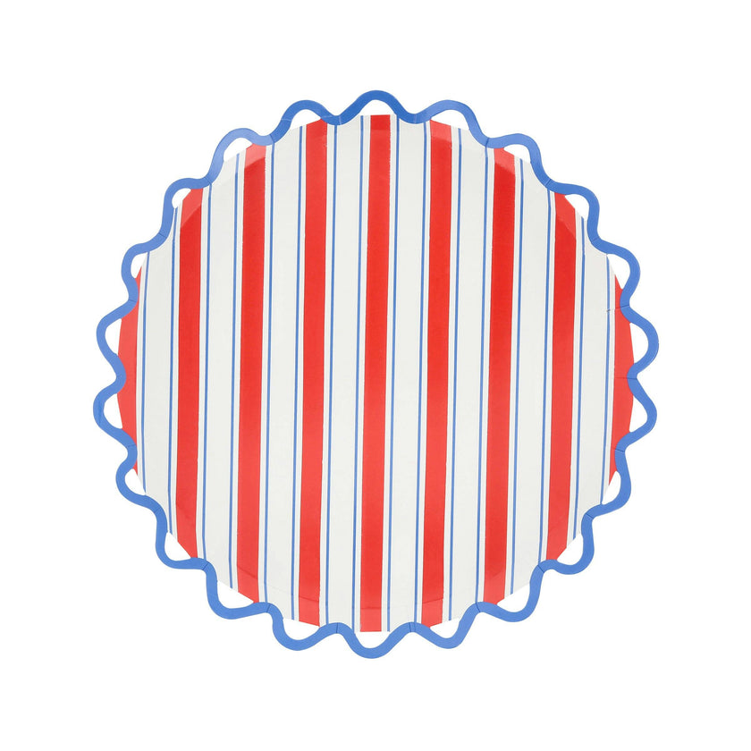 Nautical Striped Side Plates