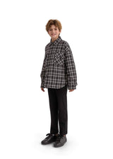 Gray Plaid Flannel Shirt