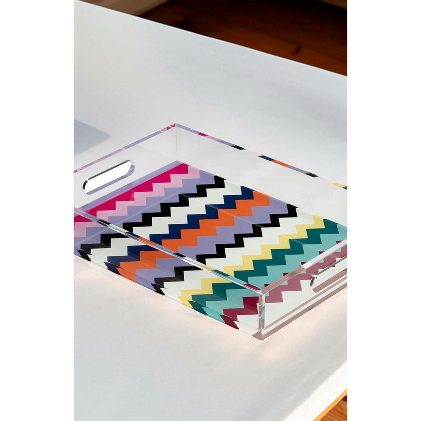 Tray Riverbero Vassoiio Multicolor Medium Tray 9.8 X 13.8 In