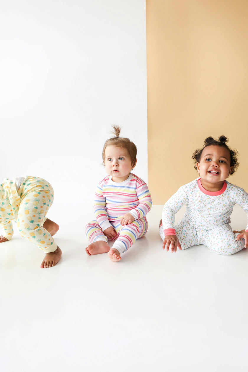 Rainbow Stripe 2-piece Pajama