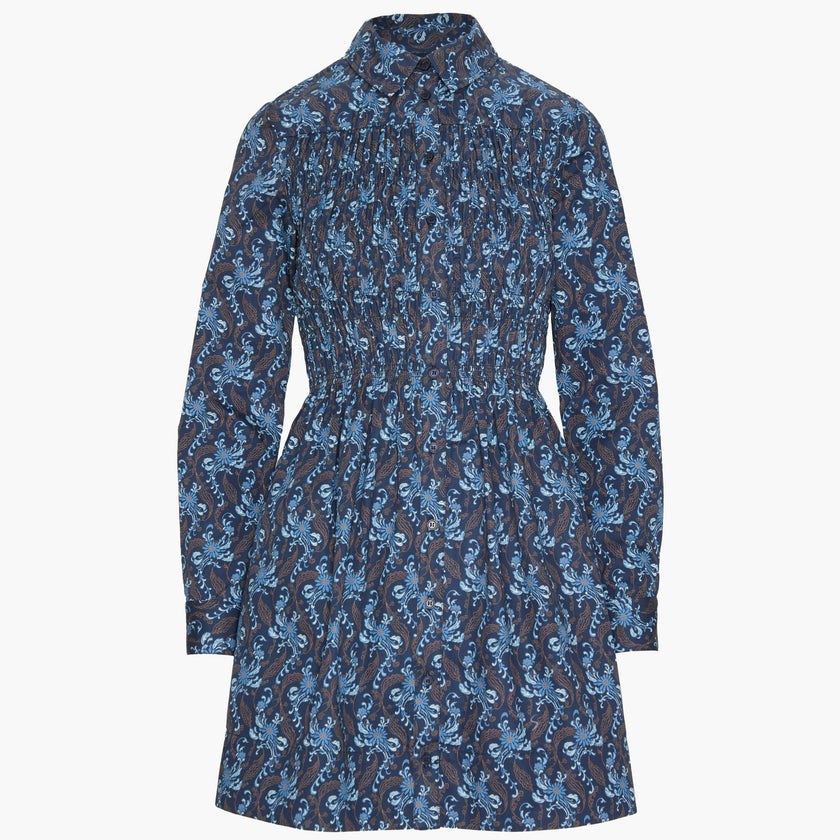 The Mira Dress - Navy Cala Paisley