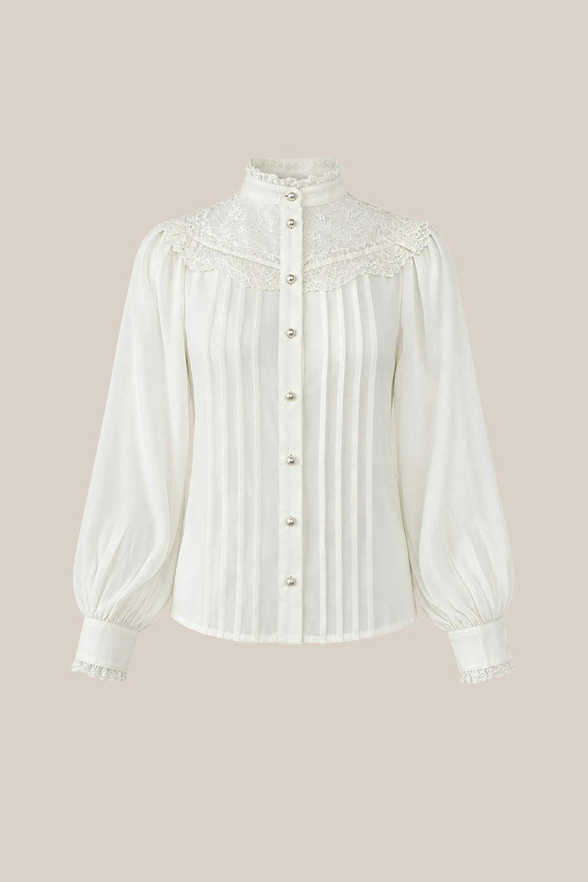 Constance Blouse in Ivory