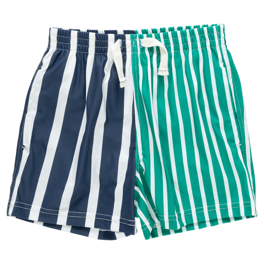 Boys Swim Trunk - Multi Stripe