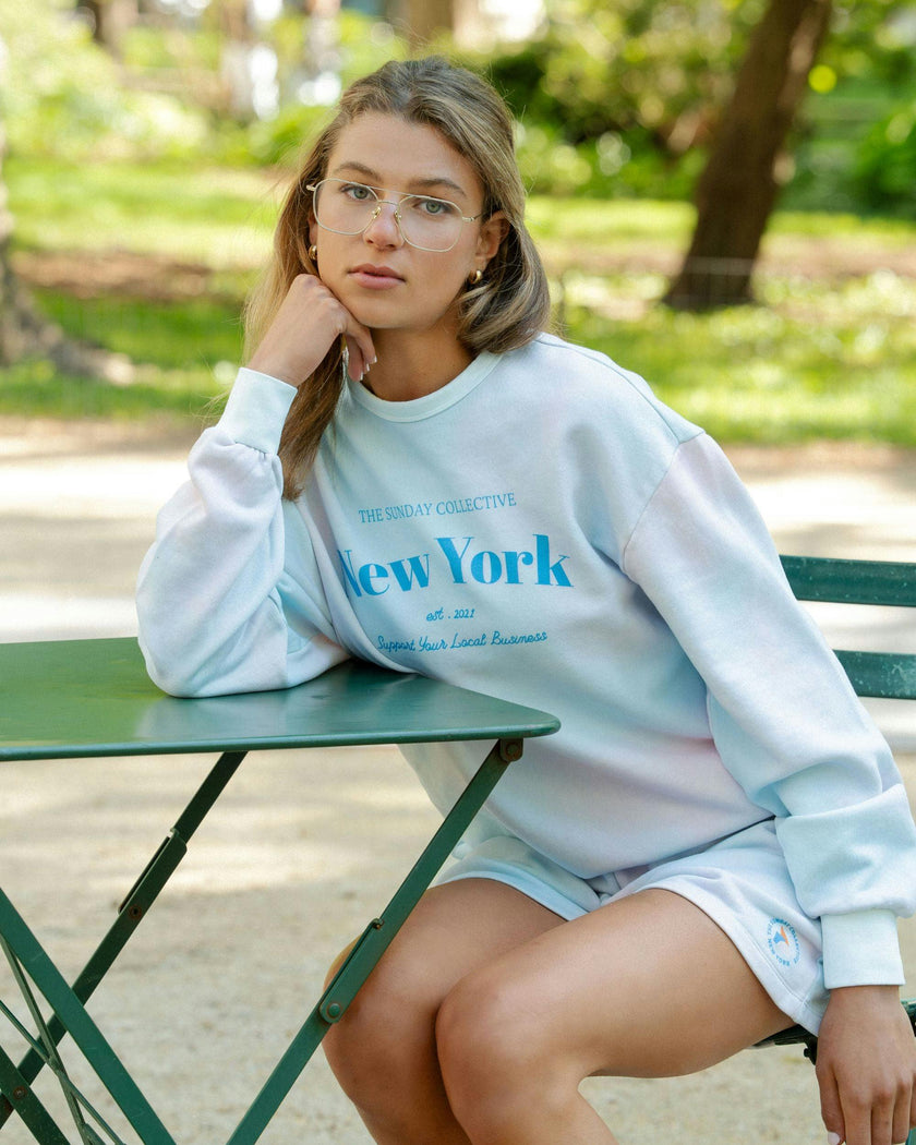 Adult Organic Weekend Sweatshirt in Pink Cloud