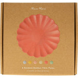 Small Multicolor Reusable Bamboo Plates
