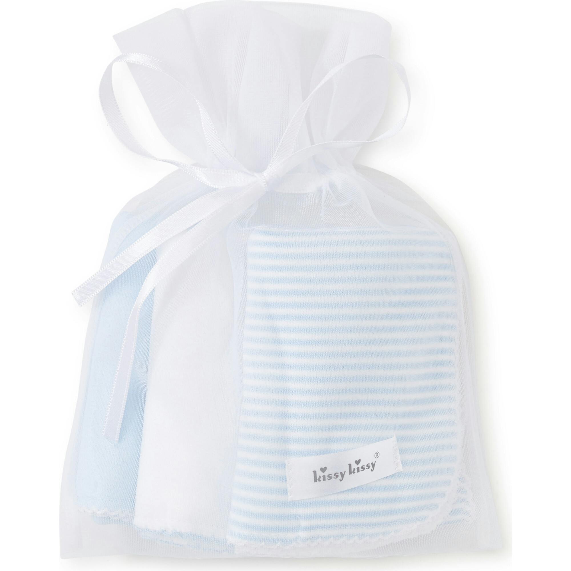 3pc Striped Burp Cloth Set