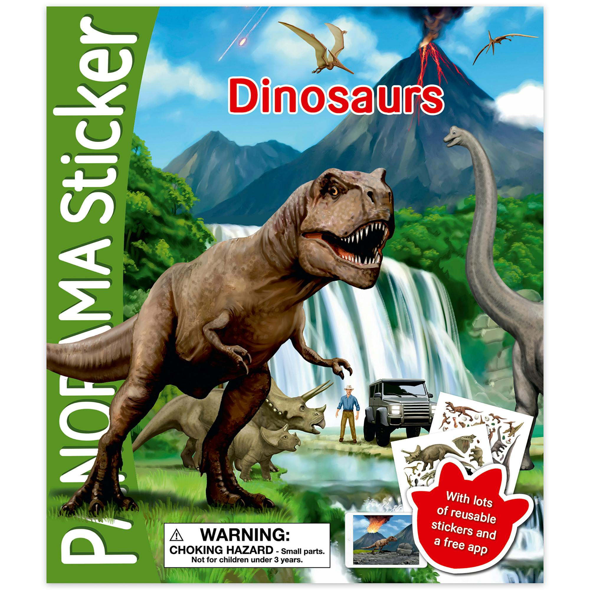 Panorama Sticker Book: Dinosaurs