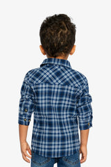 Plaid Shirt Blue And White