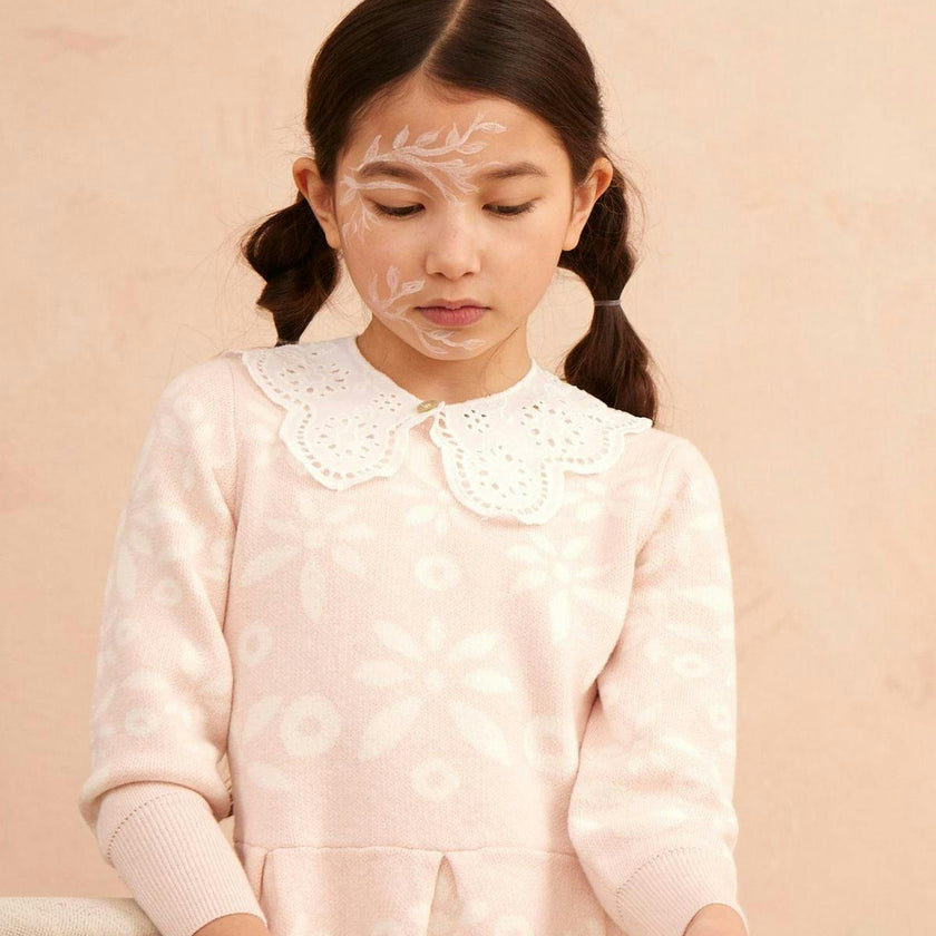 Snowflake Blossom Dress | Blush