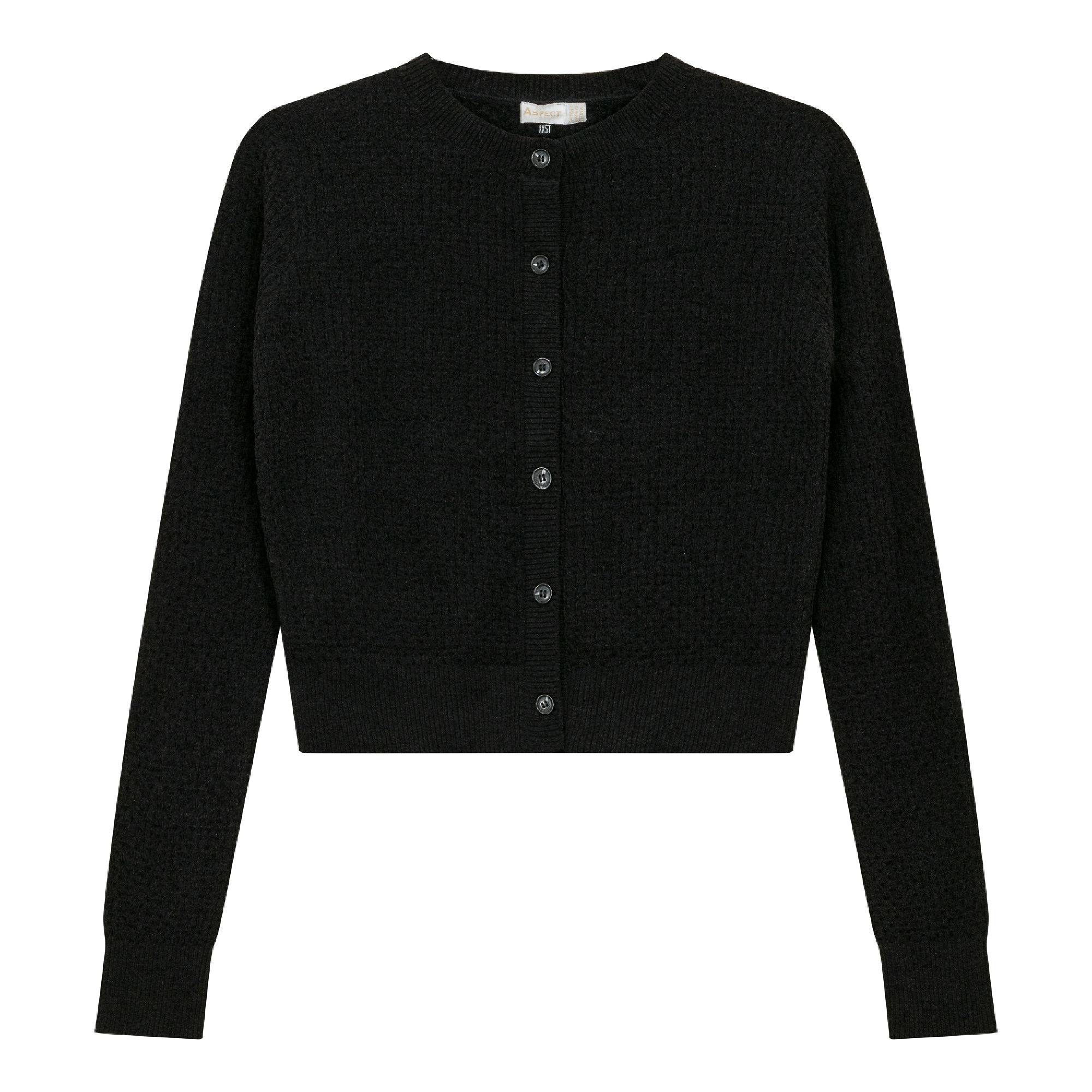 Textured Knit Crop Cardigan