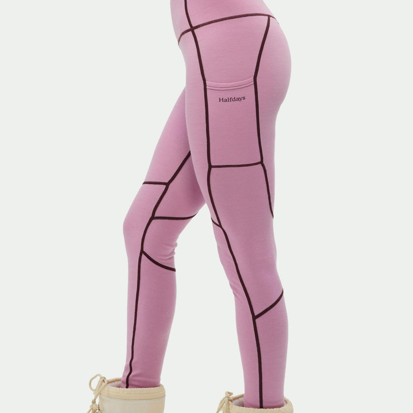 Hallie Midweight Merino Legging Amethyst
