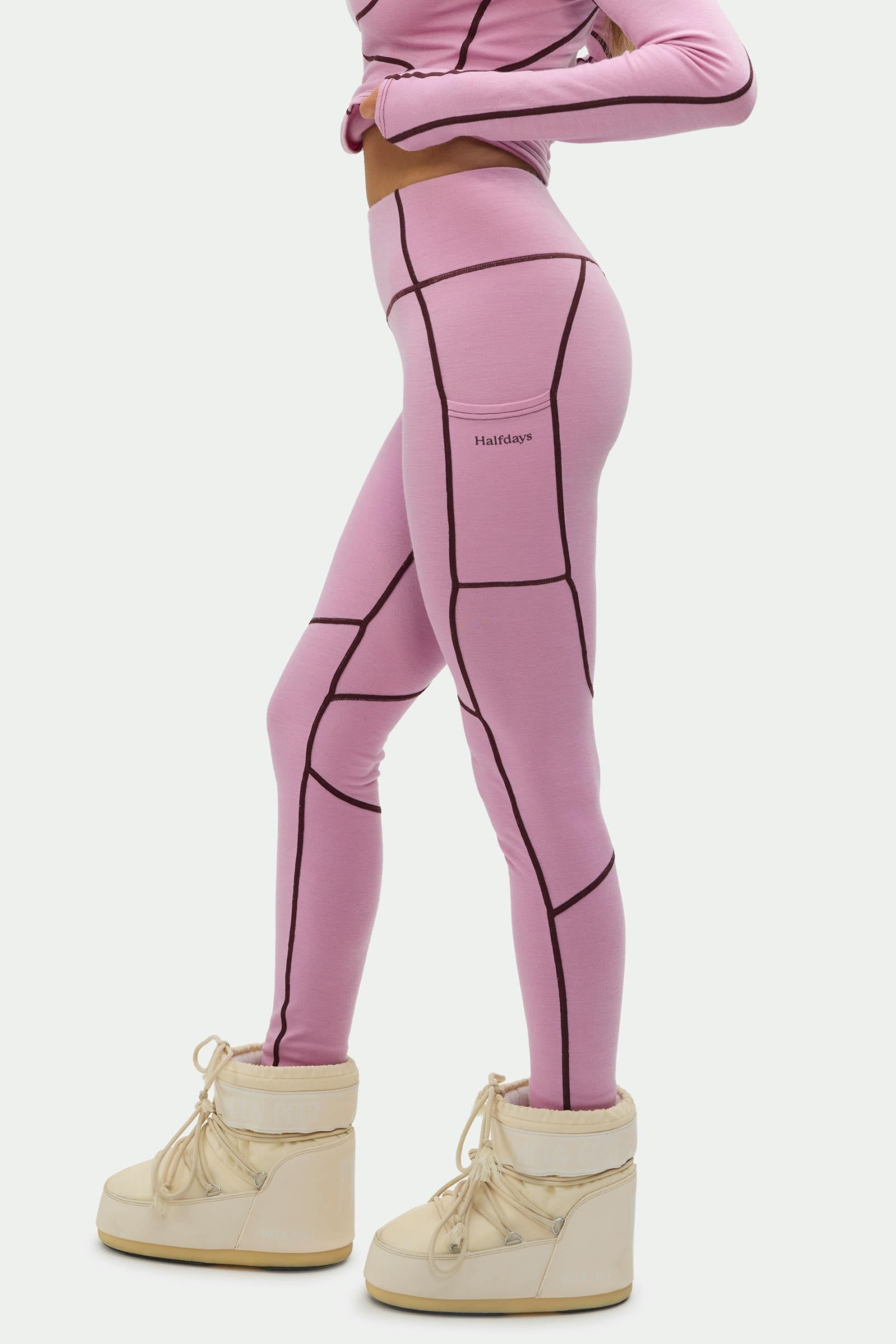 Hallie Midweight Merino Legging Amethyst