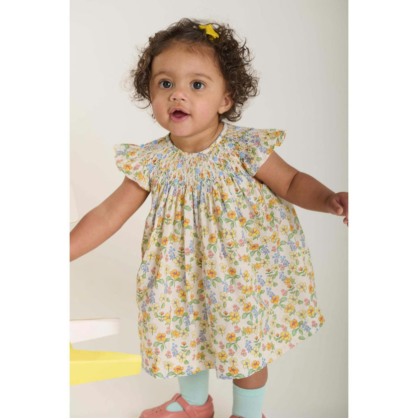 Hand-Smocked Baby Dress - Cassia