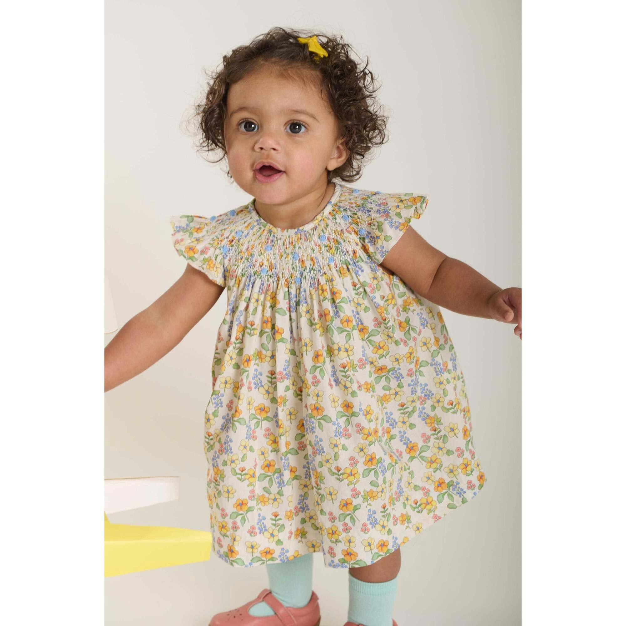 Hand-Smocked Baby Dress - Cassia
