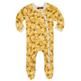 Honeycomb Bamboo Snap Footed Romper