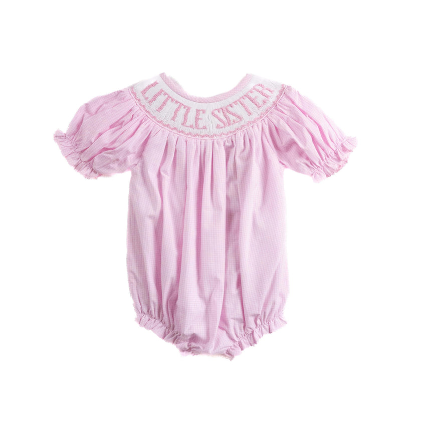 Little Sister Bubble - Pink Gingham