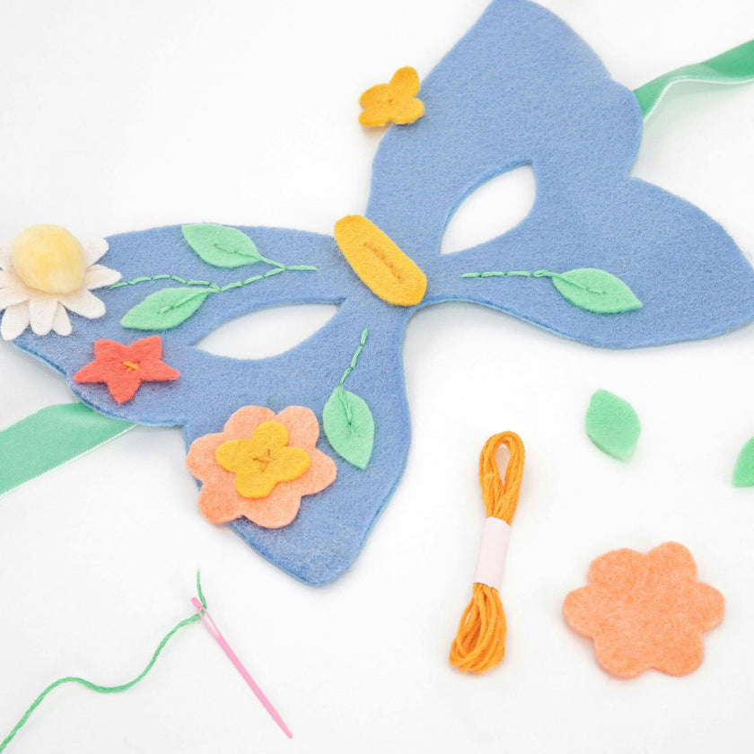 Flower Embroidery Mask