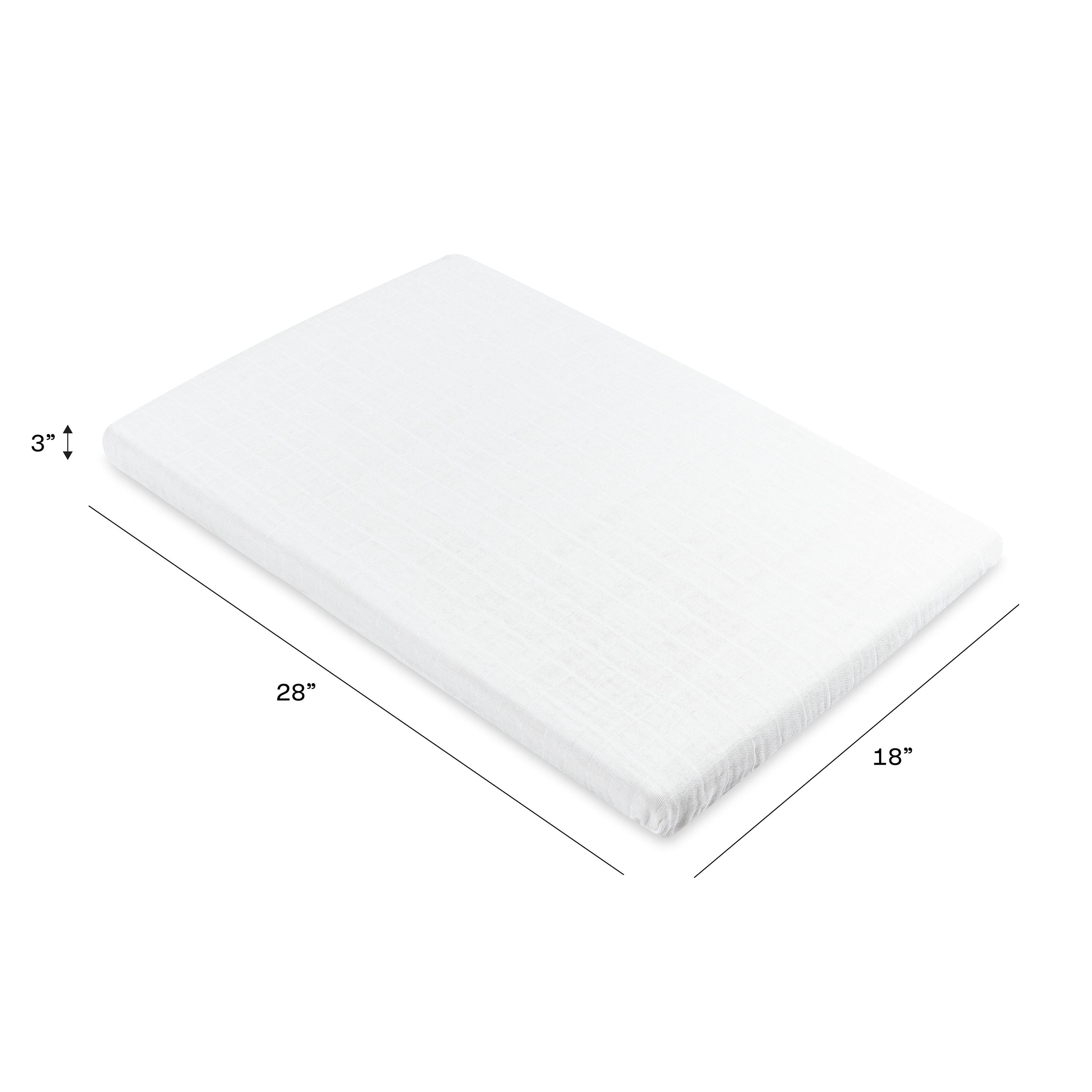 All-Stages Bassinet Sheet in GOTS Certified Organic Muslin Cotton
