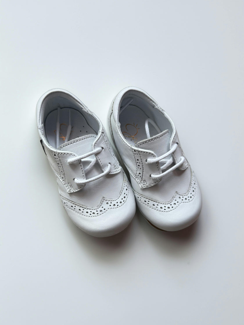 Classic White Baby Oxford Shoes