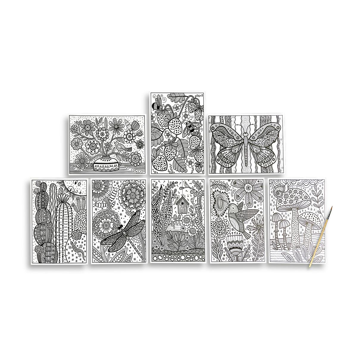 Hidden Colors Magic Paint Sheets - Magic Nature