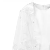 White HoneyBelle Floral Overlay Dress