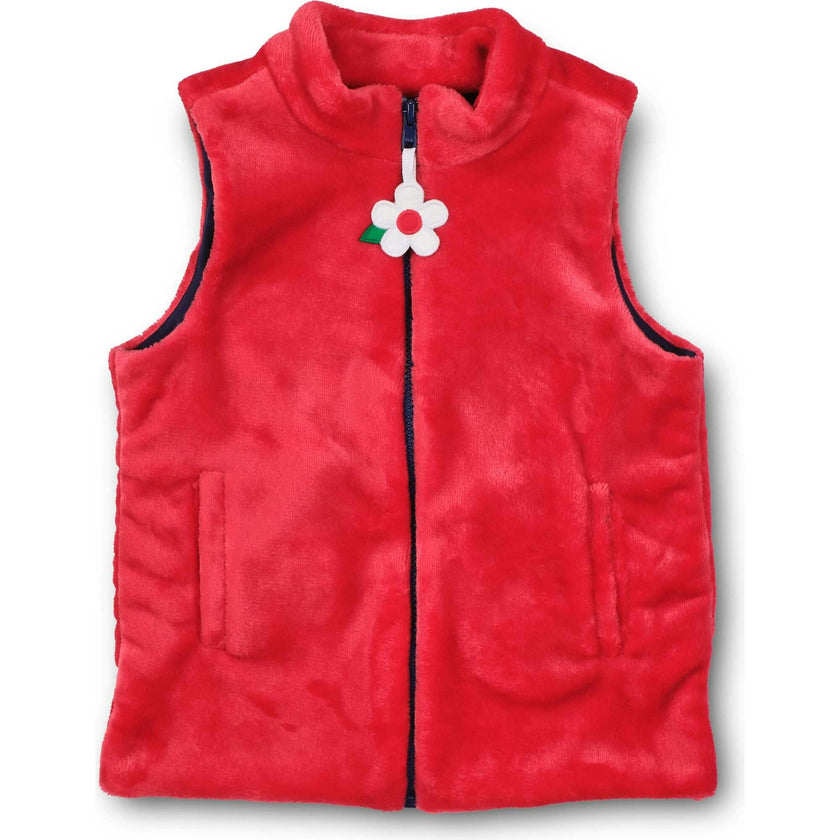 Plush Fleece Zip Up Vest