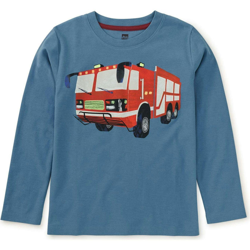Firetruck Graphic Tee, Blue