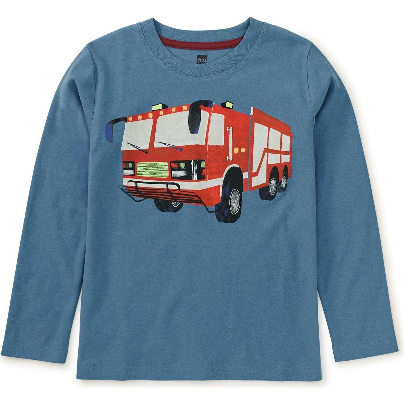 Firetruck Graphic Tee, Blue