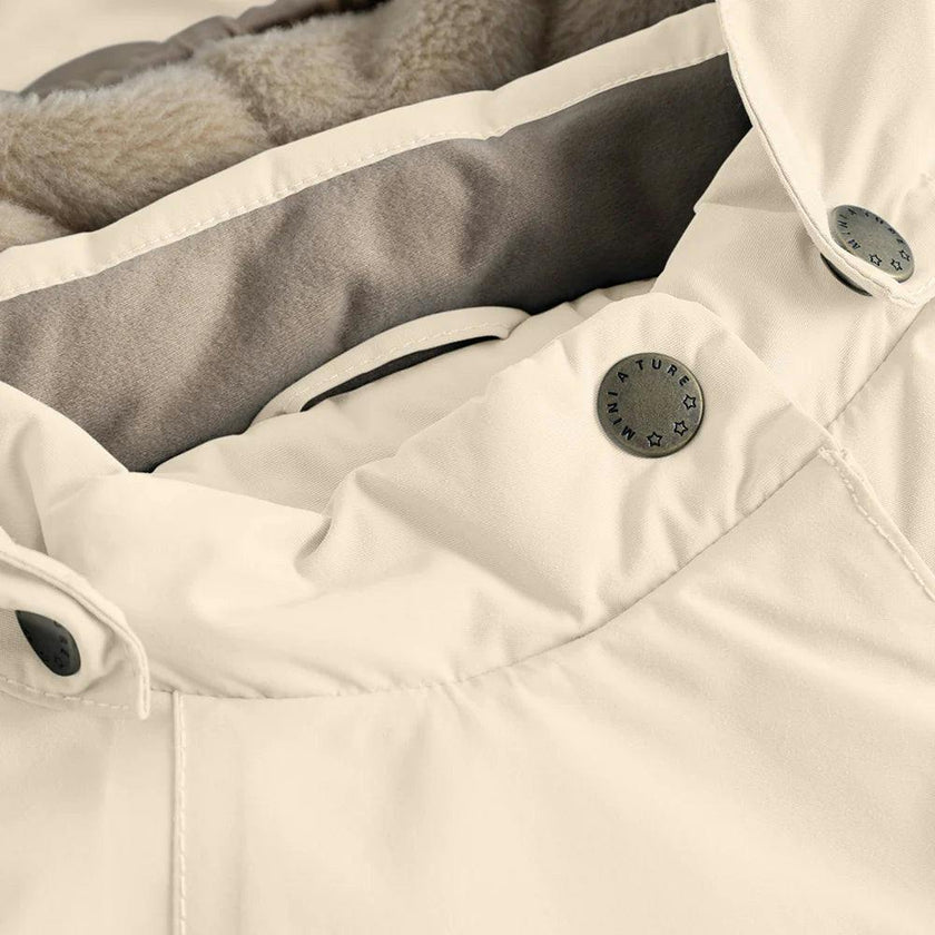 MINI A TURE MATWANG Fleece Lined Winter Jacket - Angora Cream