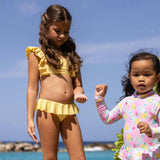 Sunshine Stripe Frilled Bikini