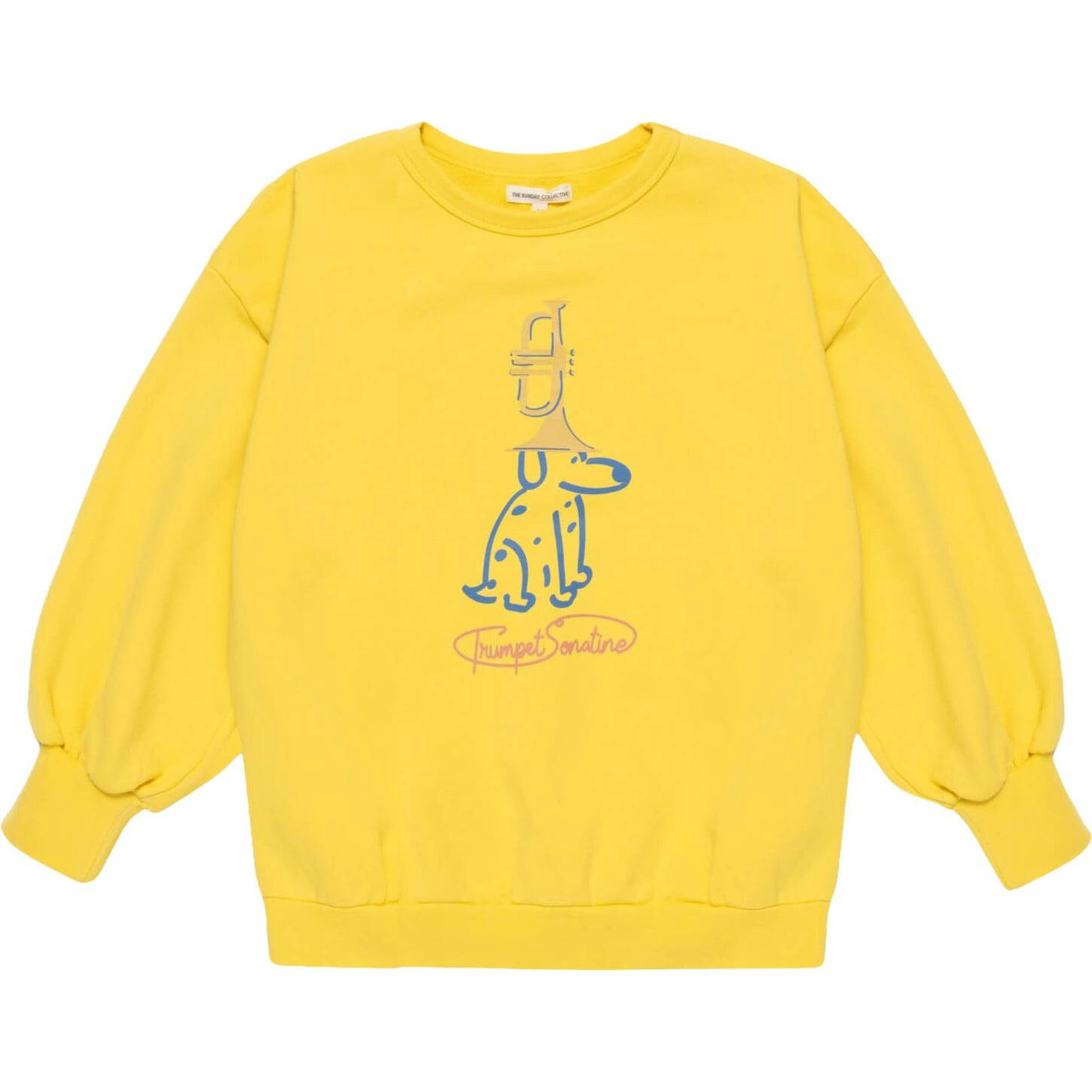 Organic Weekend Sweatshirt in Brass Yellow