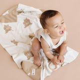 Organic Cotton Blanket, Honey Bear