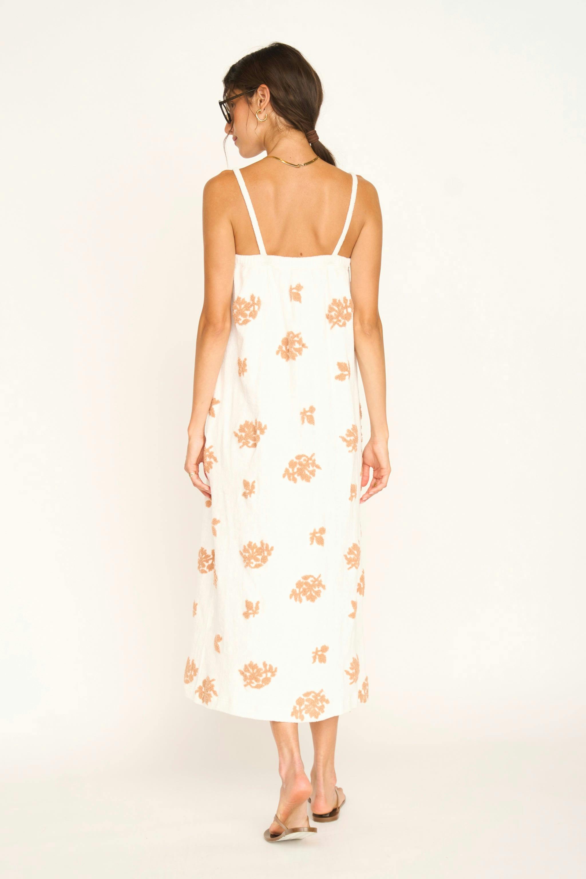 Brisbane Terry Dress in Mesa Fig