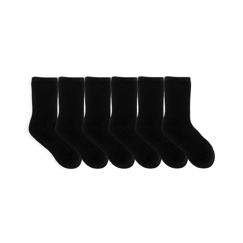 Solid Crew Socks 6 Pack