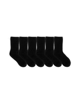Solid Crew Socks 6 Pack