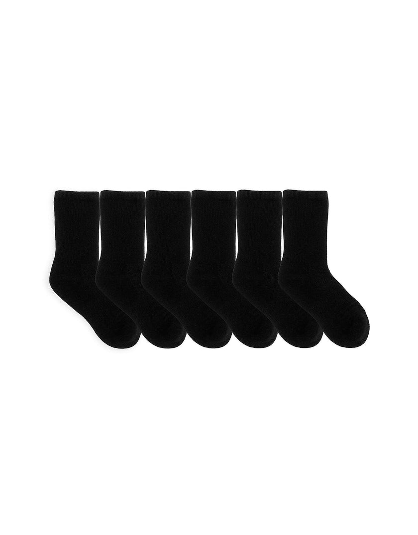 Solid Crew Socks 6 Pack