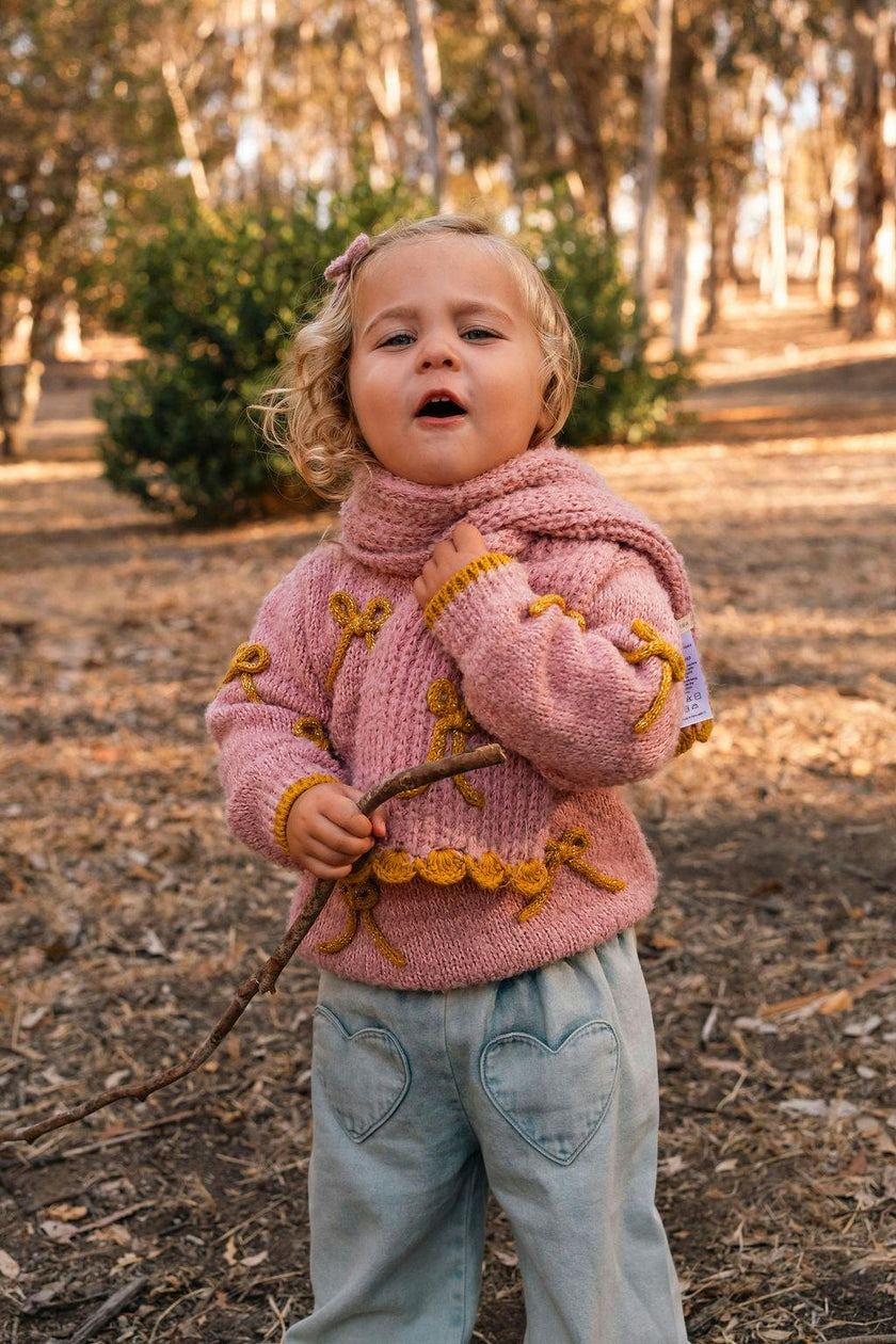 Bow Scarf in Stardust