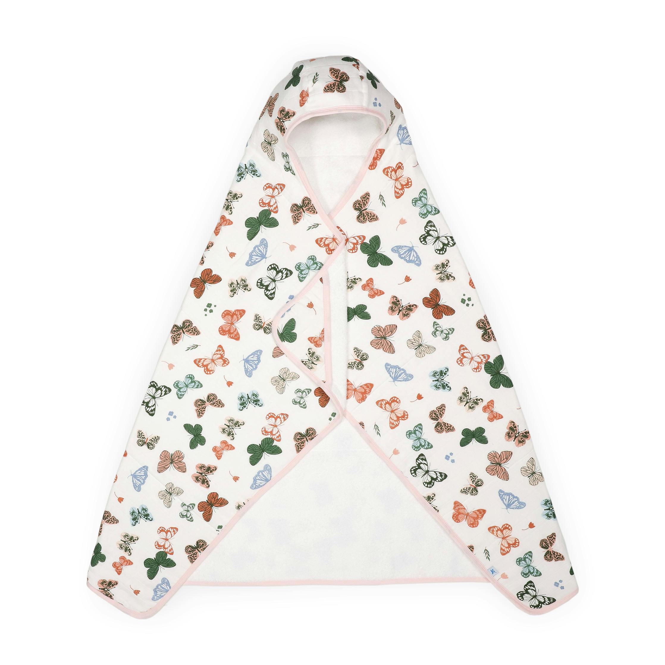 Toddler Hooded Towel - Butterflies