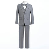Light Gray Peak Lapel Tuxedo Set
