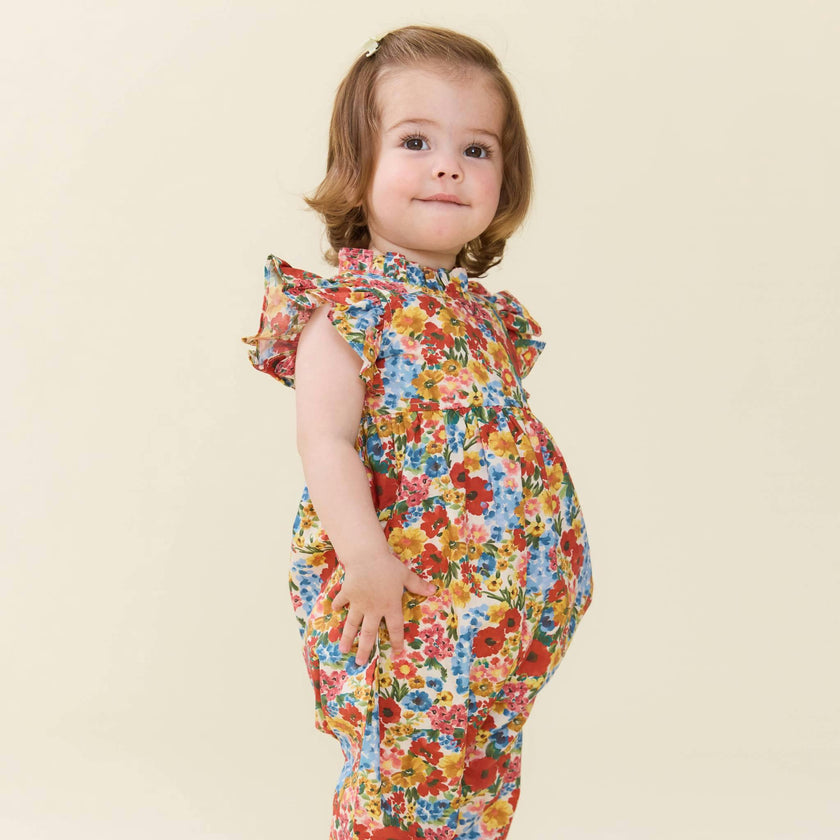 Baby Girls Jennifer Jumper - Watercolor Meadow