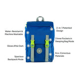 Sleep-N-Pack: Packable Sleeping Bag, Little Kid 3-6 yrs - Surfer Blue/Glow In The Dark Moon & Stars